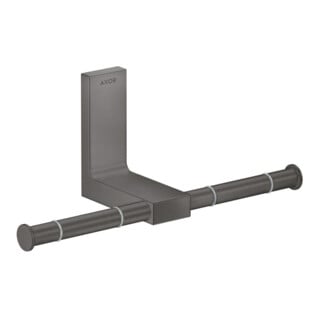 hansgrohe Axor PRH Uni. Rectangulaire double, montage mural, chrome noir brossé