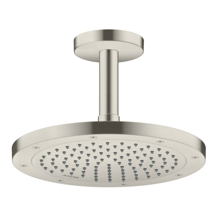 hansgrohe Axor Raccord plafond 100 mm, rond, aspect inox