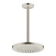 hansgrohe Axor Raccord plafond 300 mm, rond, aspect acier inoxydable-2