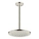 hansgrohe Axor Raccord plafond 300 mm, rond, aspect acier inoxydable-4