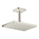 hansgrohe Axor Raccord plafond softsquare 100 mm, aspect acier inoxydable, carré-5