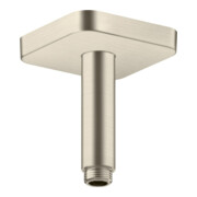 hansgrohe Axor Raccord plafond softsquare 100 mm, nickel brossé, carré