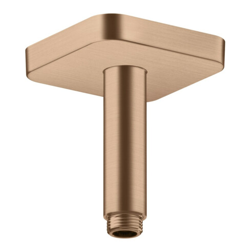 hansgrohe Axor Raccord plafond softsquare 100 mm, or rouge brossé, carré