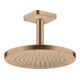 hansgrohe Axor Raccord plafond softsquare 100 mm, or rouge brossé, carré-4