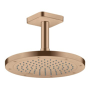 hansgrohe Axor Raccord plafond softsquare 100 mm, or rouge brossé, carré-4