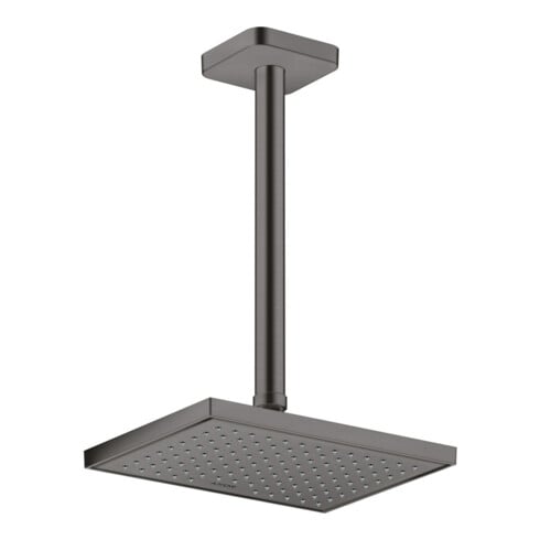 hansgrohe Axor Raccord plafond softsquare 300 mm, chrome noir brossé, carré