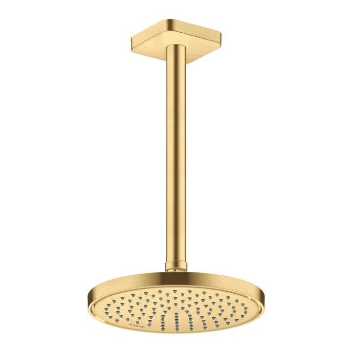 hansgrohe Axor Raccord plafond softsquare 300 mm, optique or brossé, carré