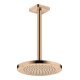 hansgrohe Axor Raccord plafond softsquare 300 mm, or rouge poli, carré-2