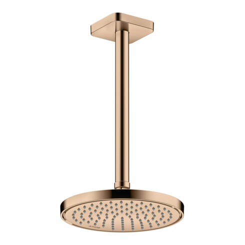 hansgrohe Axor Raccord plafond softsquare 300 mm, or rouge poli, carré