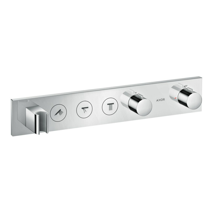 hansgrohe Axor Select module thermostat encastré prêt à monter, 3 sorties, chrome