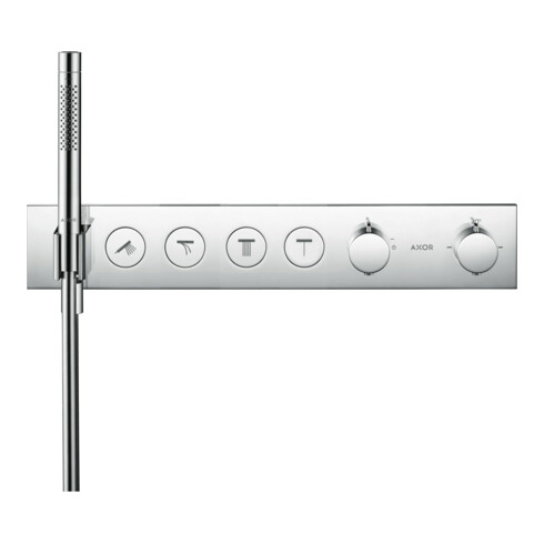 hansgrohe Axor Select Module thermostatique encastré prêt à monter, 4 sorties, chrome
