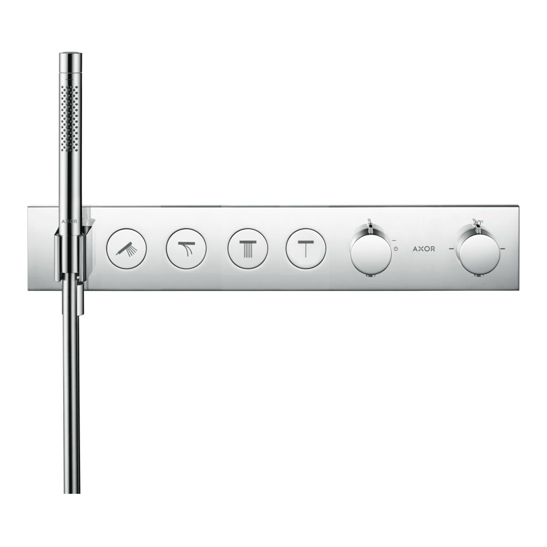 hansgrohe Axor Select Module thermostatique encastré prêt à monter, 4 sorties, chrome