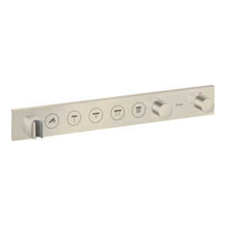 hansgrohe Axor Select Set de montage complet Thermostat encastré, 5 voies, nickel brossé