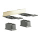 hansgrohe Axor Set d'adaptateurs universel optique or brossé-1