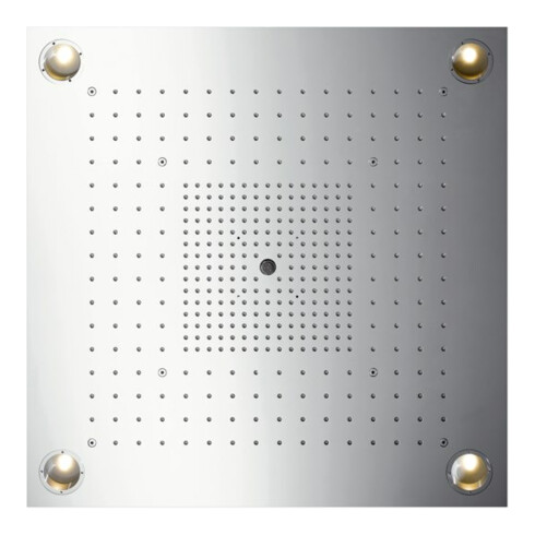 hansgrohe Axor ShowerHeaven KB 720/720 720x720mm, éclairage, aspect acier inoxydable