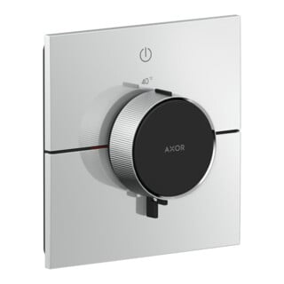hansgrohe Axor ShowerSelect ID Mitigeur thermostatique encastré, 1 sortie, angle, chrome brossé bleu