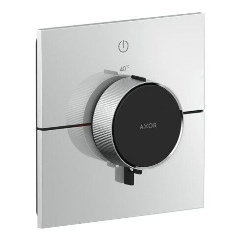 hansgrohe Axor ShowerSelect ID Mitigeur thermostatique encastré, 1 sortie, carré, nickel brossé