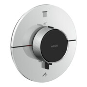 hansgrohe Axor ShowerSelect ID Thermostat encastré, 2 sorties, rond, blanc mat