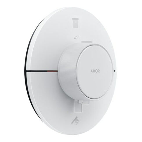 hansgrohe Axor ShowerSelect ID Thermostat encastré, 2 sorties, rond, blanc mat