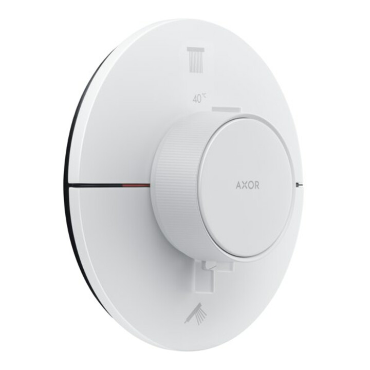 hansgrohe Axor ShowerSelect ID Thermostat encastré, 2 sorties, rond, blanc mat