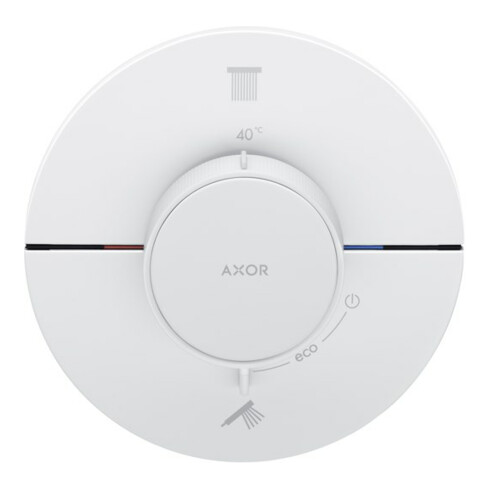 hansgrohe Axor ShowerSelect ID Thermostat encastré, 2 sorties, rond, blanc mat