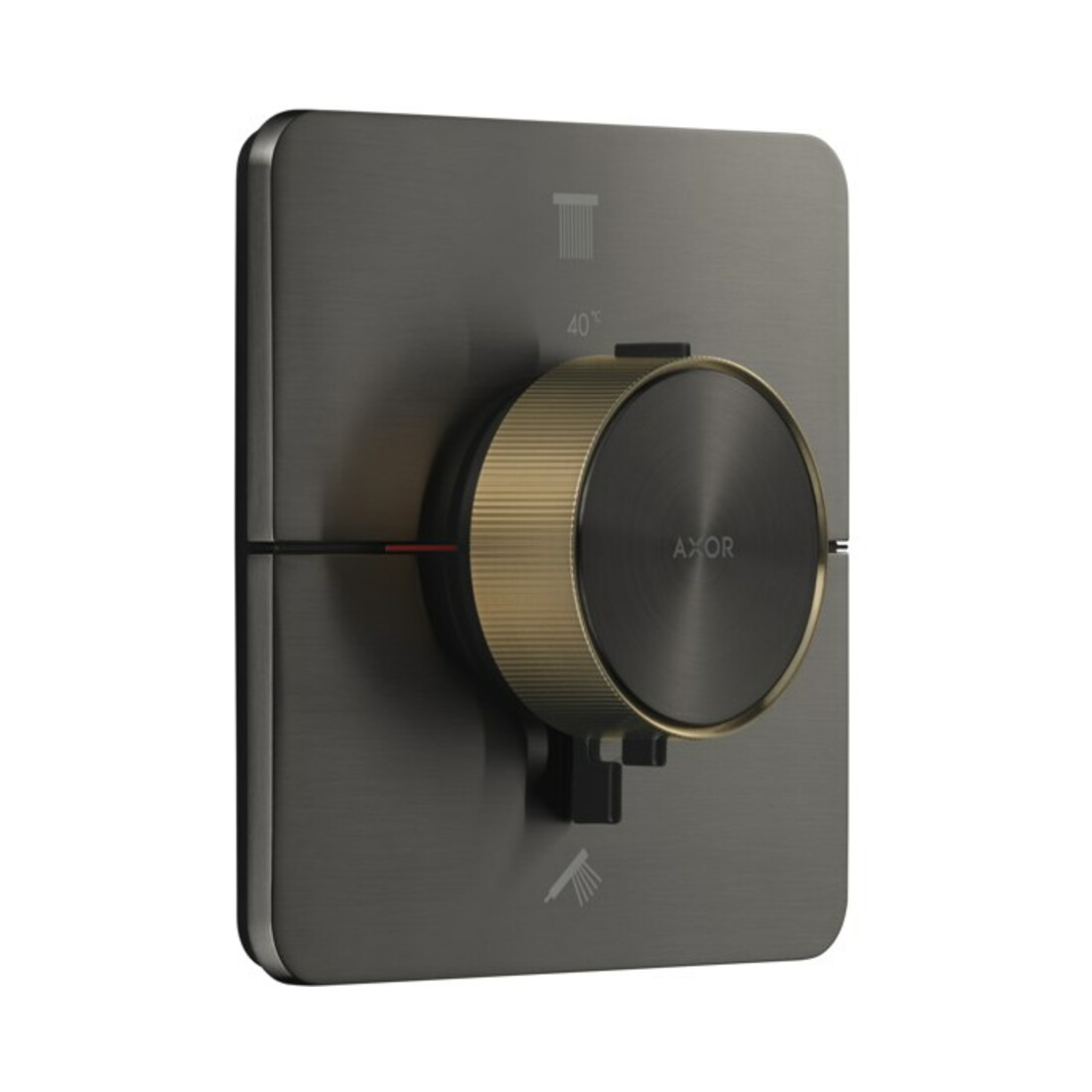 hansgrohe Axor ShowerSelect ID UP Thermostat, 2 sorties, softsqua, bronze brossé