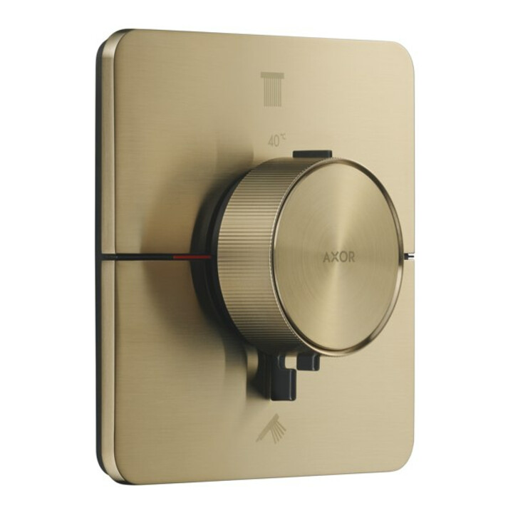 hansgrohe Axor ShowerSelect ID UP Thermostat, 2 sorties, softsqua, bronze brossé