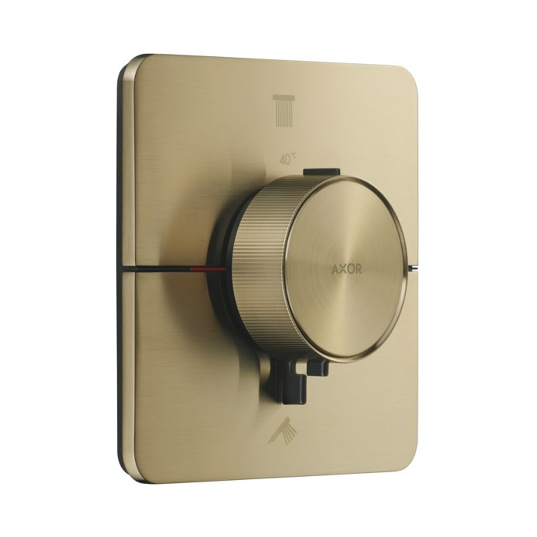 hansgrohe Axor ShowerSelect ID UP Thermostat, 2 sorties, softsqua, bronze brossé