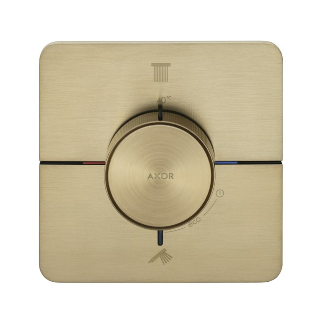 hansgrohe Axor ShowerSelect ID UP Thermostat, 2 sorties, softsqua, bronze brossé