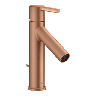 hansgrohe Axor Starck A Mitigeur lavabo mono-commande 103 mm, m HG, tirette, brossé or rouge
