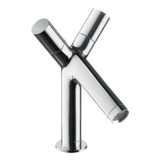 hansgrohe Axor Starck A Robinet lavabo 2 trous 105 mm, levier, tirette, chrome