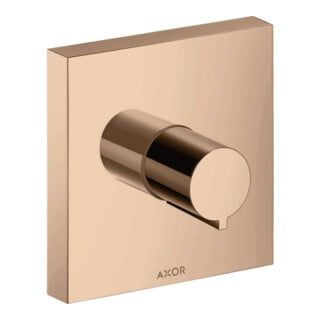 hansgrohe Axor Starck kit de montage prêt à poser, vanne d'arrêt encastrée, carré, or rouge poli