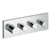 hansgrohe Axor Starck Set de montage thermostat encastré, angle, 3 sorties, chrome