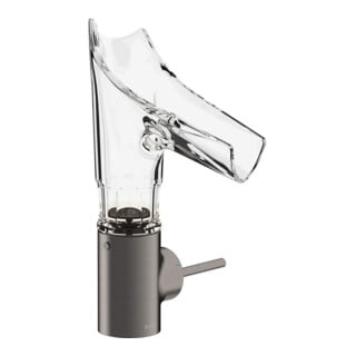 hansgrohe Axor Starck V 140 mm Mitigeur lavabo monocommande verre, sans vidage, chanfreiné, b b vc