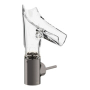 hansgrohe Axor Starck V 140 mm Mitigeur lavabo monocommande verre, sans vidage, chanfreiné, b b vc