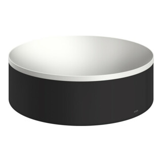 hansgrohe Axor Suite Lavabo à poser 300 mm, noir mat, vasque à poser, blanc