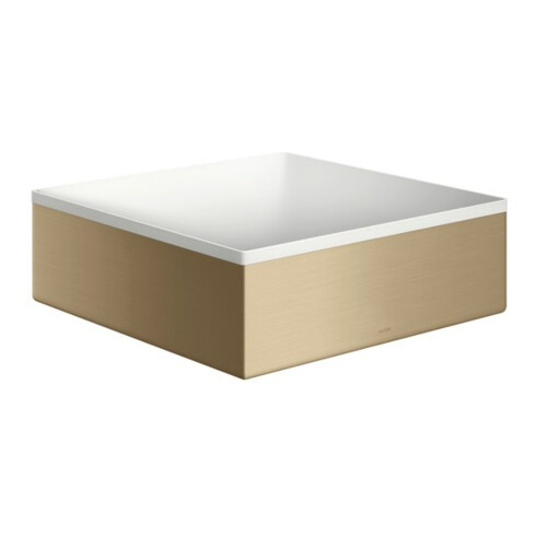 hansgrohe Axor Suite vasque à poser 285x285mm, bronze brossé, blanc