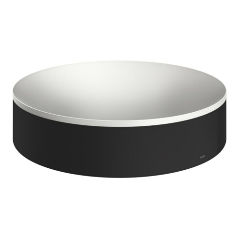 hansgrohe Axor Suite vasque à poser 400 mm, noir mat, vasque à poser, blanc