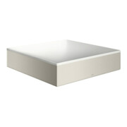 hansgrohe Axor Suite Vasque à poser 400x400mm, aspect acier inoxydable, blanc