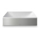 hansgrohe Axor Suite vasque à poser 400x400mm, inox brossé, lavabo blanc-3