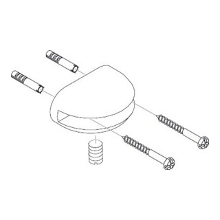 hansgrohe Axor Support pour tablette en verre chrome