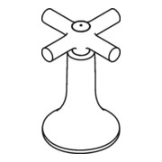 hansgrohe Axor Terrano Poignée croix eau froide chrome