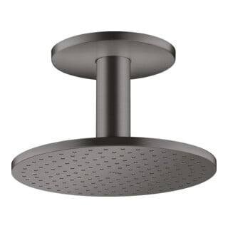 hansgrohe Axor tête de douche 250 1jet m raccord plafond, chrome noir brossé