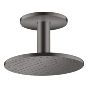 hansgrohe Axor tête de douche 250 1jet m raccord plafond, chrome noir brossé