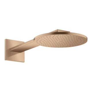 hansgrohe Axor tête de douche 250 2jets avec bras de douche, rouge doré brossé