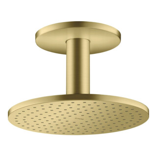 hansgrohe Axor tête de douche 250 2jets avec raccord plafond, laiton brossé