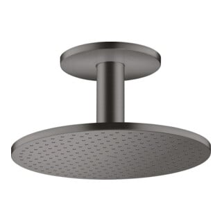 hansgrohe Axor tête de douche 300 2jets, raccord plafond, chrome noir brossé