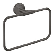 hansgrohe Axor Uni. Anneau porte-serviettes circulaire 250x216mm, noir, brossé