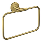 hansgrohe Axor Uni. Anneau porte-serviettes circulaire 250x216mm, noir, mural, optique or poli