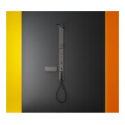 hansgrohe Axor Uni. Étagère rectangulaire 300 mm, murale, chrome noir poli-2